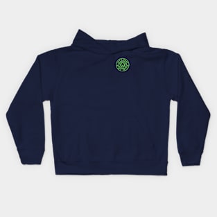 Left Chest Bright Green - LET'S MAKE STUFF BETTER -Celebrating Human Progress Of All Kinds Kids Hoodie